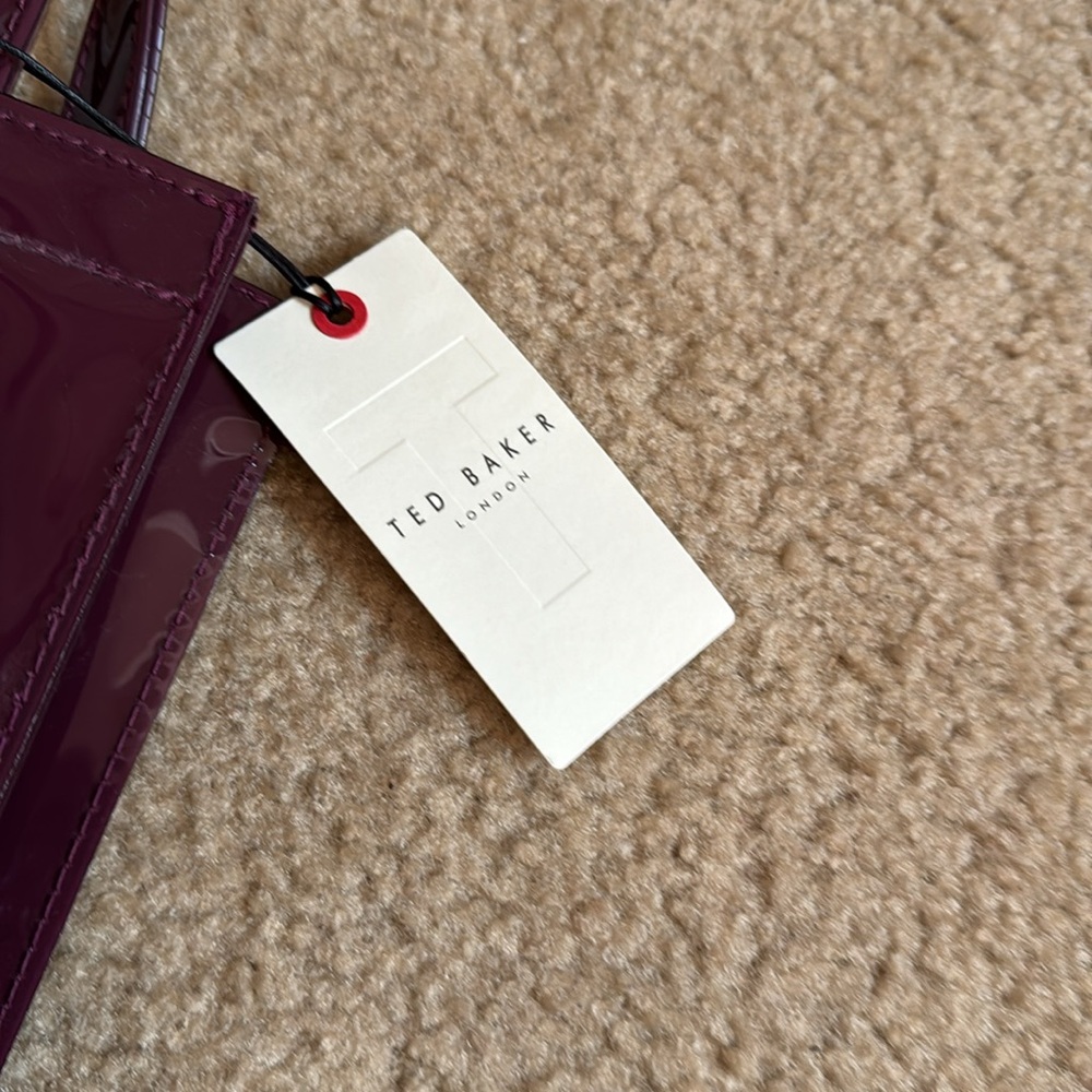 Ted Baker London Burgundy Tote with Bow - Picture 4 of 6